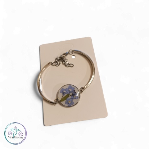 Bransoletka srebrne niezapominajki