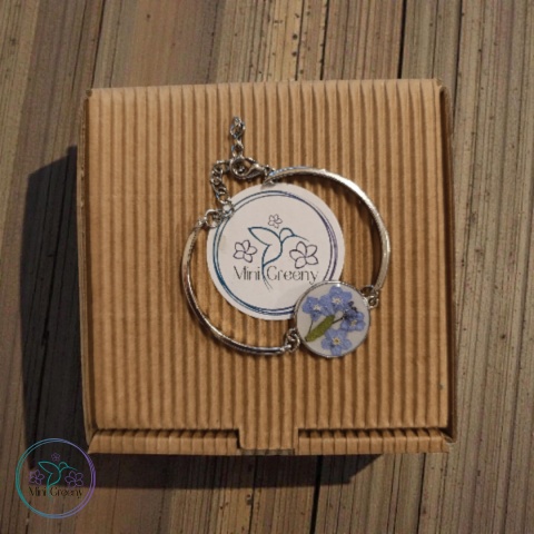 Bransoletka srebrne niezapominajki