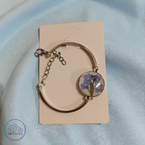 Bransoletka srebrne niezapominajki