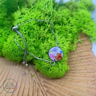 Bransoletka z dziką marchwią w fiolecie