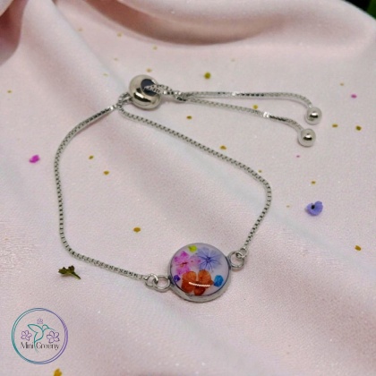 Bransoletka z dziką marchwią w fiolecie