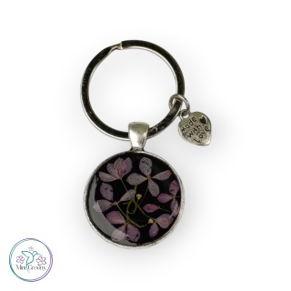 Brelok z kwiatami miniaturowej hortensji