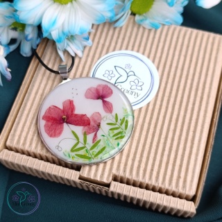 Duży wisior "Makowa łąka"