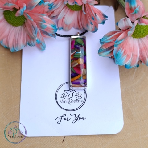 Wisior kolorowa perła