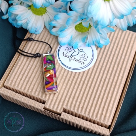 Wisior kolorowa perła