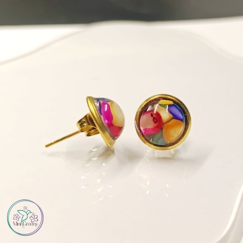 Kolczyki "Kolorowe Perły"