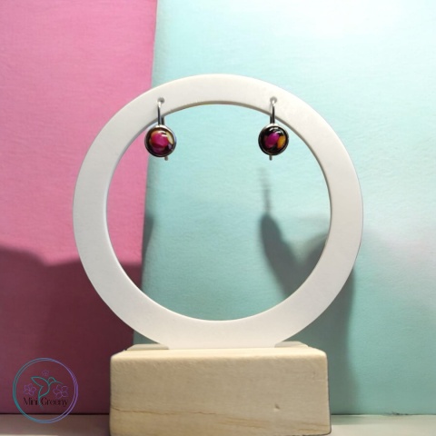 Delikatne kolczyki na biglu "Kolorowe Perły"