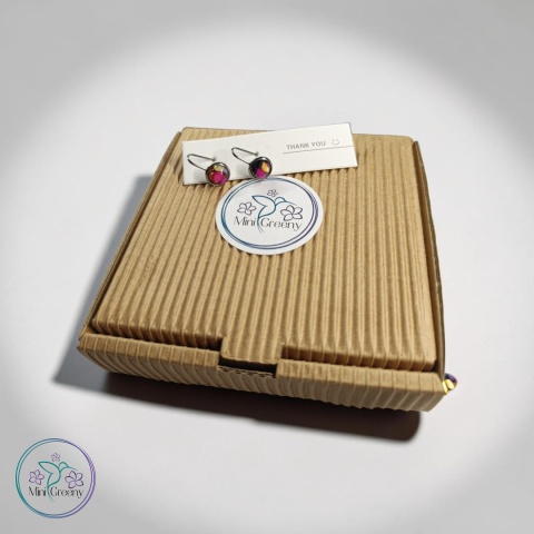 Delikatne kolczyki na biglu "Kolorowe Perły"