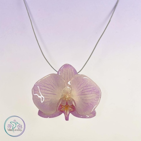 Wisiori z naturalnym storczykiem w żywicy