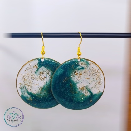 Okrągłe kolczyki „Oceaniczna Fala”