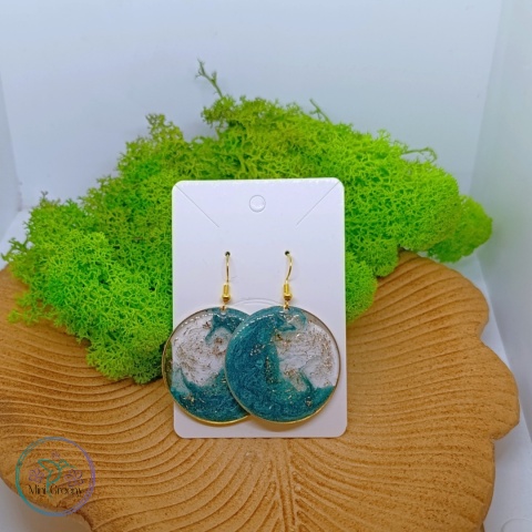 Okrągłe kolczyki „Oceaniczna Fala”