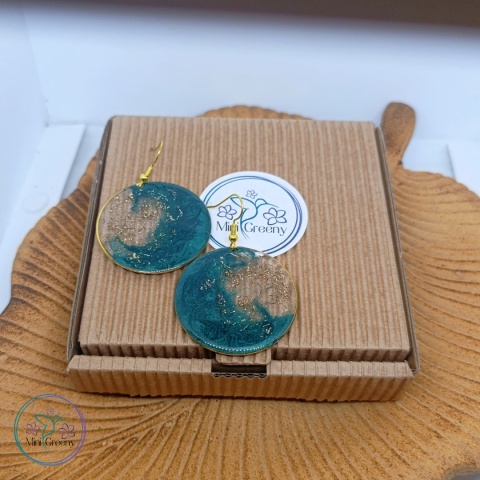 Okrągłe kolczyki „Oceaniczna Fala”