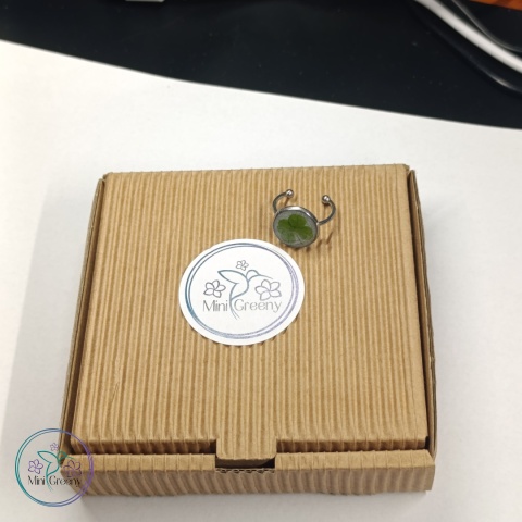 Regulowany pierścionek "Cztery listki szczęścia"