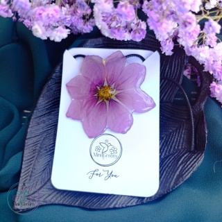 Wisior Różowy Kwiat kosmosu