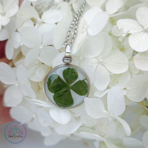 Wisiorek "Cztery listki szczęścia" w srebrze