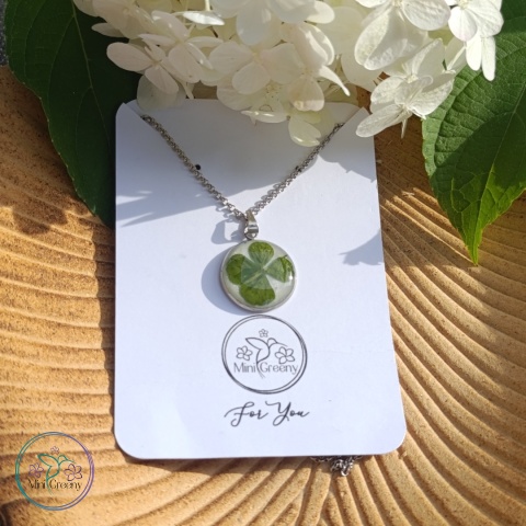 Wisiorek "Cztery listki szczęścia" w srebrze